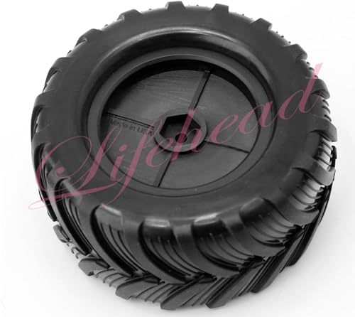 Lifehead 1/16 RC Monster Truck Snow Sand Tires for 1/12 1/14 1/16 RC Off Road Monster Truck TRAXXAS E-REVO SUMMIT Tamiya Losi HBX 16889 S1601/12mm Hex/OD 100mm - color: Black