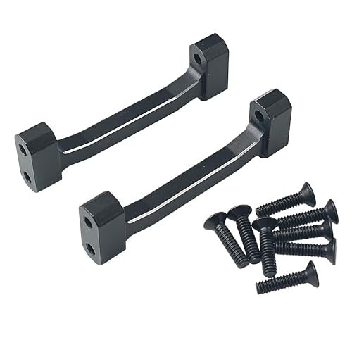Upper Cross Brace Set for Losi 1/18 Mini LMT 4X4 Brushed Truck (Black) | Aluminum,Monster Truck,Upgrade Parts,RTR-LOS01026,LOS211047 Compatible,RC Car,CNC Machined,High Strength,Precision Fit - color: Black