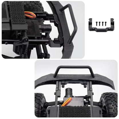 RC Car Frame Parts for Axial for SCX24 1/24 Upgrade Parts Metal Front Bracket Rear Car Body Shell Fixed Mounting Set RC Crawler(Front and Rear) - color: Front and Rear