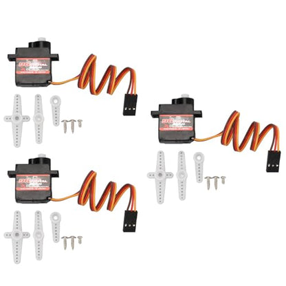 Focket 3Pcs RC Servo High Torque Servo Motors, DC4.8-6V Waterproof Full Metal Gear Servo for RC Crawler Car Boat Robot DIY Digital Servo for 1 6, 1 8, 1 10, 1 12 R C Model DIY Car Robot