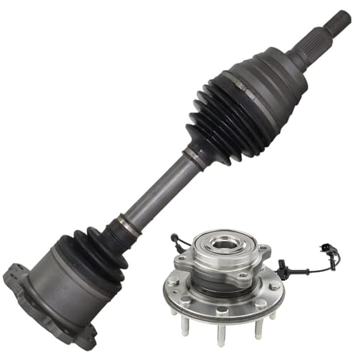 Detroit Axle - 4WD Front CV Axle Kit for 11-19 Chevrolet Silverado 2500 HD | 3500 HD GMC Sierra 2500 HD 3500 HD Wheel Hub Bearing CV Axle Shaft 2012 2013 2014 2015 2016 2017 2018 Replacement - size: 2WX42479/Pair
