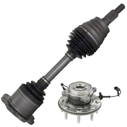 Detroit Axle - 4WD Front CV Axle Kit for 11-19 Chevrolet Silverado 2500 HD | 3500 HD GMC Sierra 2500 HD 3500 HD Wheel Hub Bearing CV Axle Shaft 2012 2013 2014 2015 2016 2017 2018 Replacement - size: 2WX42479/Pair