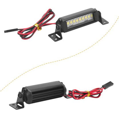 RC Light Bar 10 LED, daitoku 2.16 Inch Aluminum RC LED Lights Kit for Axial SCX10 Traxxas TRX4 TRX4M Arrma Senton Redcat GEN7 1/10 1/18 Crawler