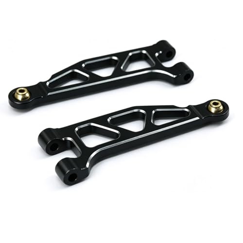 Aluminum Upgrade Parts Set for ARRMA 1/16 Mini Kraton 3S, Front/Rear Upper/Lower Arm, Gearbox Cover, Wing, Steering Link (Black Front/Rear Upper/Lower Arm Set) - color: Black Front/Rear Upper/Lower Arm Set