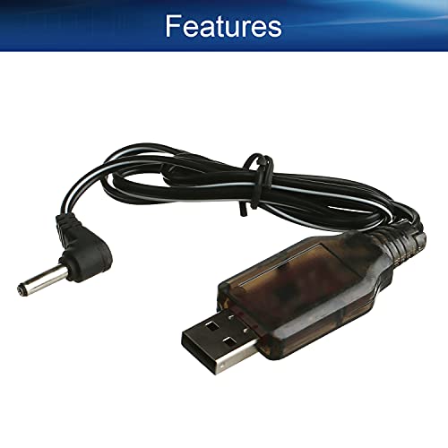 USB Charging Cable 3.5 mm DC Elbow for RC Car 7.2V 250mA Ni-MH Ni-CD Battery