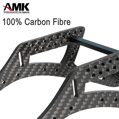 Carbon Fiber LCG Chassis Rails, Gen2 RC Frame Rails for 1/10 RC Rock Crawle, 72g Lightweight Thickened for 1/10 RC Rock Crawler Axial SCX10 I II Upgrade Parts (Only Gen2 Rails) - color: Gen2 Rails