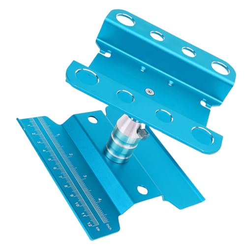 360 Degree Rotation Stable Flexible RC Car Work Stand for 1/10 1/8 Scale Simulation Climbing Vehicles Alloy (Blue) - color: Blue