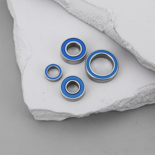 22pcs RC Rubber Sealed Bearing Kit Compatible with CC-02 Defender 90 G 500 Unimog 406