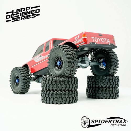 LGRP Little Guy Racing Parts RC Car Truck SCX24 1/24 Spider 9™ Signature Series Rear AXLE Compatible with Comp Frame Kit, Elimator Frame Kit, Ripper Chassis Kit LGS9002