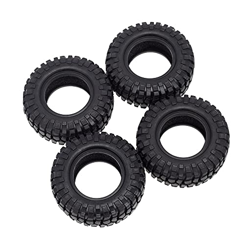 4PCS 48mm 1.0 Tires Tyre for 1/24 RC Crawler Car Axial SCX24 90081 AXI00002 Upgrade Parts