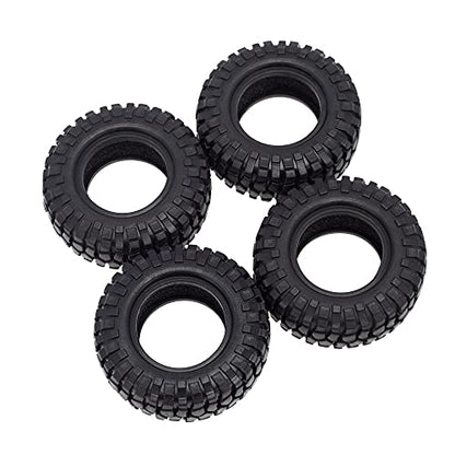 4PCS 48mm 1.0 Tires Tyre for 1/24 RC Crawler Car Axial SCX24 90081 AXI00002 Upgrade Parts