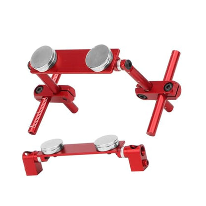 RC Car Body Post, Aluminum Magnetic Invisible Body Shell Mount Column Kit for HSP 1/10 SakuraS XI CS Tamiya416/417 T3/T4/94123 RC Racing Car (Red) - color: Red