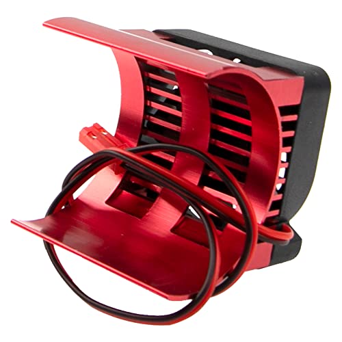 ShareGoo RC 40mm 42mm Motor Heatsink with Cooling Fan Electric Engine Heat Sink for 4074 4274 1515 1512 Motor Compatible with Arrma HSP Redcat HPI Traxxas 1/8 RC Car