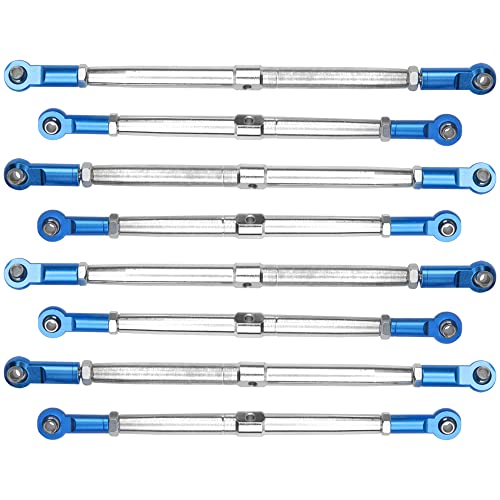 Steel Toe Links Push Rod Steering Links Turnbuckle Rod 5319X 5338R Compatible with Traxxas 1/10 EREVO 2.0 E-Revo Revo Summit RC Upgrade Parts
