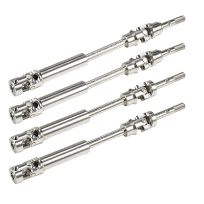 Machined Stainless Steel Slash Drive Shaft Universal Joint Driveshaft for RC Truck Rustler Stampede Hoss 4x4 VXL HQ727 Upgrade