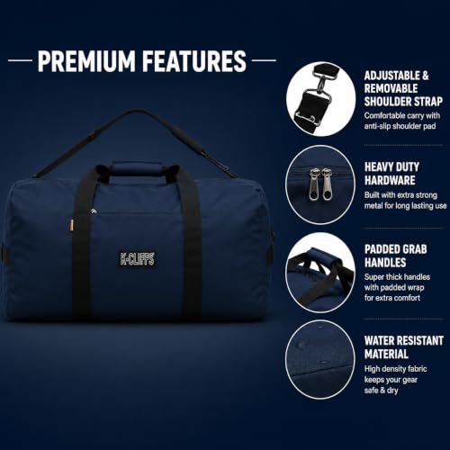 Heavy Duty Cargo Duffel Large Sport Gear Drum Set Equipment Hardware Travel Bag Rooftop Rack Bag - color: Navy, size: 30" x 15" x 15"