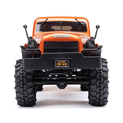 Axial RC Truck SCX24 40's 4 Door Dodge Power Wagon Orange1/24 4 Wheel Drive-RTR (Everything Needed to Run Included) AXI00007T1 - color: Orange