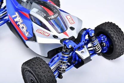 Aluminum 7075 Alloy Front & Rear Shock Cap Protector for Arrma 1:14 Typhon GROM / 1:16 Mojave GROM / 1:18 Granite GROM Small-Scale Monster Truck Upgrades - Blue