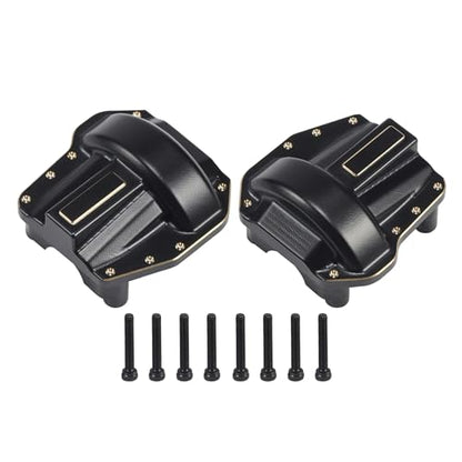 AMK SCX10 III Brass Diff Cover 76g 1/10 Capra Portal Axle Differential Housing Front Rear Set for RC Crawler Axial SCX10 Pro UTB10 Upgrades AR45P