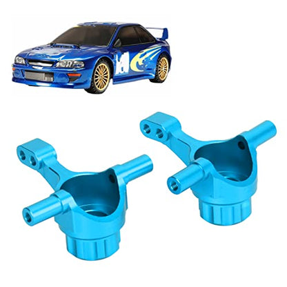 RC Car Steering Cup, Durable Aluminum Alloy Front Knuckle Arm for 1/10 Scale RC Vehicles, Blue for Hobbyists and Racing Enthusiasts