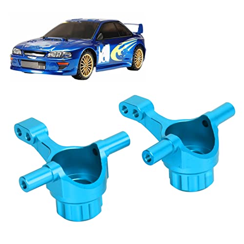 RC Car Steering Cup, Durable Aluminum Alloy Front Knuckle Arm for 1/10 Scale RC Vehicles, Blue for Hobbyists and Racing Enthusiasts