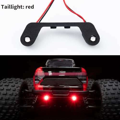 RC Front&Rear Lights Kits for Arrma 1/18 Granite Grom | Headlight Taillights Set RC Crawler Car Upgrade Parts