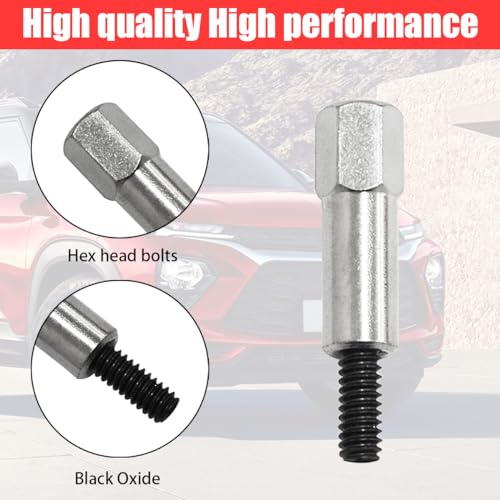 YALOK Chrome Valve Cover Bolt Kit, 8 Pcs Stainless Steel Covers Bolt Set, Small Block Car Stud Nut, Replacement for 283 305 327 350 383, Engine SBC Stud Kit, Automotive Replacing Parts