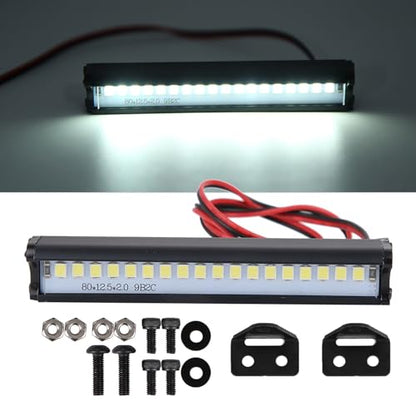 RC LED Light Bar Roof Lamp Super Bright Roof LED Lamp Kit Fit for Traxxas TRXX6/ TRXX4 SCX10 1/10 RC Crawler Spare Parts