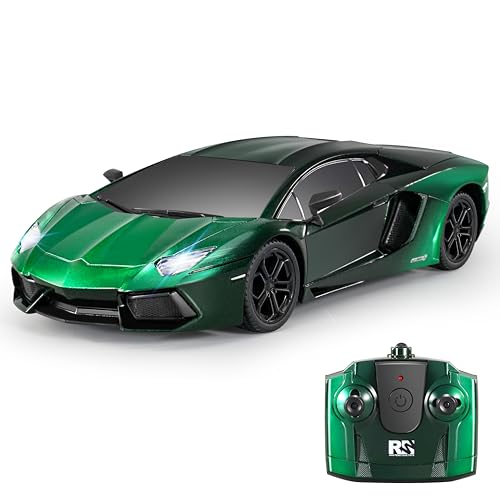 MIEBELY 1/24 Licensed Lamborghini Aventador RC Car Model Toy for Boys 6-12 | Officially licensed;2.4GHz control;LED; rechargeable 3.7V battery;sturdy ABS; indoor/outdoor play; gift for boys & collectors - style: Lamboghini LP700