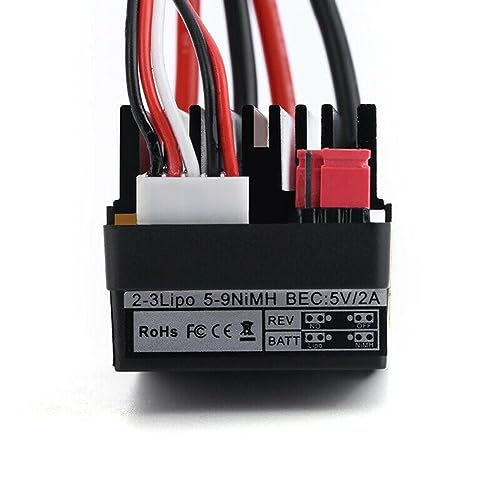 Durable Brushed ESC Electronic Speed Controller Waterproof for RC Car Boat Motor