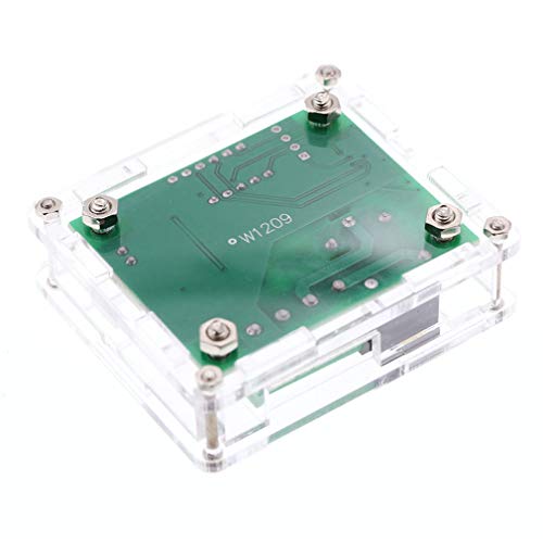 HiLetgo 2pcs W1209 with Case 12V DC Digital Temperature Controller Board Micro Digital Thermostat -50-110°C Electronic Temperature Temp Control Module Switch with 10A One-Channel Relay and Waterproof - color: With Case