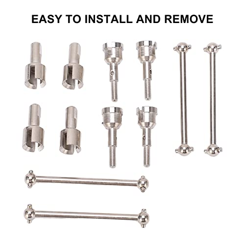 RC Dog Bone Drive Shaft,RC Dogbone Adapter Diff Cup Joint Axle as RC Car Truck Parts Replacement,RC Diff Cup Joint for A949 A959 A969 A979 K929 and Other 1/18 RC Car(Silver)