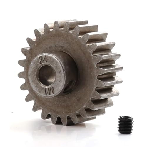 Compatible with TRAXXAS for MAXX 1/10 RC Car Upgrade Modification Parts Accessories M1 24T Motor Gear Pinion Gear 6496X RC Assortment
