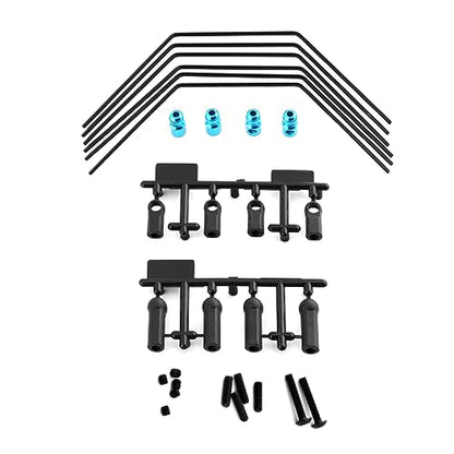Front Rear Anti-roll Bar Sway Bar Kit Stabilizer Set 3 Hardnesses 54514 for Tamiya XV01 XV01T PRO FF04 EVO 1/10 RC Car Upgrade