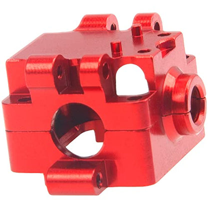 Aluminum Alloy Differential Gearbox Housing Cover Gear Box Shell Compatible with Wltoys 284131 K969 K989 P929 1/28 RC Car (Red) - color: Red