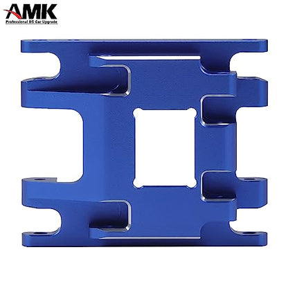 Aliuminum Alloy TRX4M Upgrades Transmission Gearbox Skid Plate with 11T Pinion Gear Box Housing for 1/18 RC Crawler 97054-1 Defend 97074-1 Bronc (Plate-Blue) - color: Plate-blue