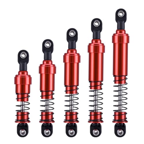 75mm-115mm Big Bore Shocks, RC Crawler Shocks for 1/10 RC Crawler LCG Chassis Gspeed V3 Element Enduro SCX10 TRX4 Gamde R1 Comp Builds DIY (Gold 75mm 2pcs) - color: Gold 75mm 2pcs