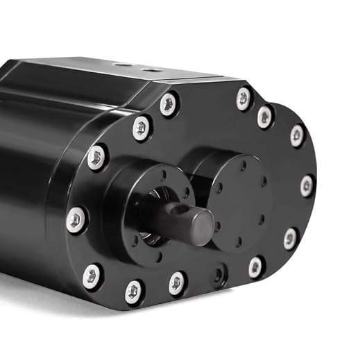 Yiju Transfer Case Gearbox RC Transmission Box Aluminum Alloy Construction Professional Double Speed RC Crawler Gear Set Suitable for Rock Crawling, Black - color: Black