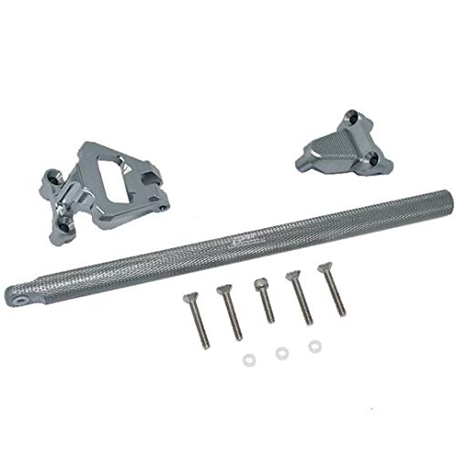 GPM Aluminum Center Brace Bar&Mount -11Pc Set for TRAXXAS 1/10 4Wd Hoss 4X4 Vxl 3S-90076-4 (Grey) - color: Grey
