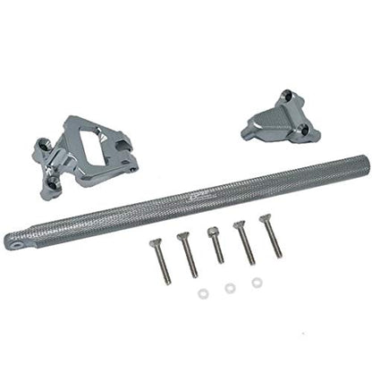 GPM Aluminum Center Brace Bar&Mount -11Pc Set for TRAXXAS 1/10 4Wd Hoss 4X4 Vxl 3S-90076-4 (Grey) - color: Grey