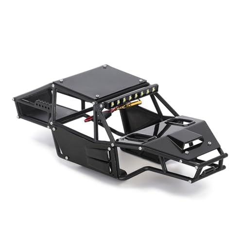 INJORA Rock Tarantula Nylon Buggy Body Shell for 1/18 TRX4M Upgrade（Black） - color: Black