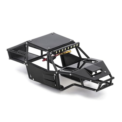 INJORA Rock Tarantula Nylon Buggy Body Shell for 1/18 TRX4M Upgrade（Black） - color: Black