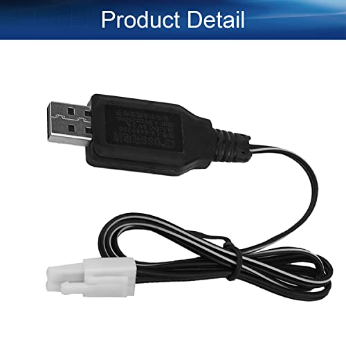 Heyiarbeit EL-2P Reverse USB Charging Cable for RC Car 4.8 V 250mA Ni-MH Ni-CD Battery 1pcs - size: EL-2P 1Pcs