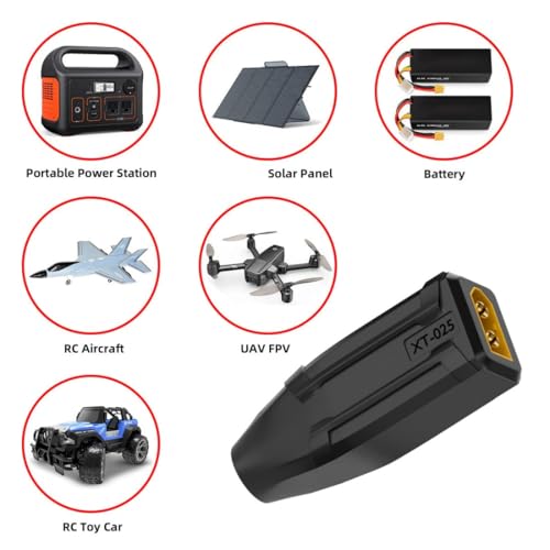 chenyang XT60 to DC Adapter,DC 5.5x2.1mm Female to XT60 Male Bidirectional Charging Conversion Adapter for Aircraft Model/Car Model/Remote Control Toy/Battery Charger - style: DC Female to XT60 Male