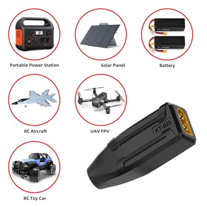 chenyang XT60 to DC Adapter,DC 5.5x2.1mm Female to XT60 Male Bidirectional Charging Conversion Adapter for Aircraft Model/Car Model/Remote Control Toy/Battery Charger - style: DC Female to XT60 Male
