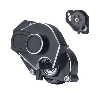 Compatible Metal Complete Assembled 2 Speed Gearbox Transmission Compatible with 1/24 RC Crawler Car SCX24 C10
