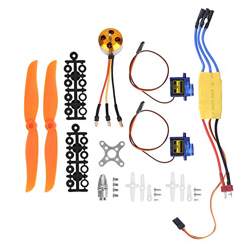Premium RC A2212 2200KV Brushless Motor, New 30A ESC Electric Speed Controller SG90 9G Micro Servo 6035 Propeller Essential Kit for RC Plane Enthusiasts, RC Plane Kit(A2212)