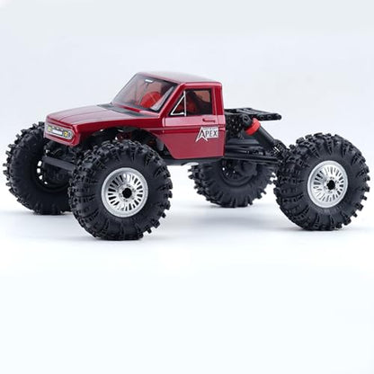 DJX 4PCS 1.3 Inch 68mm Tall Tires Super Soft Sticky Rubber Tires with Foam Insert for 1/18 1/24 Axial SCX24 TRX4M FCX18 UTB18 Etc RC Crawler Car