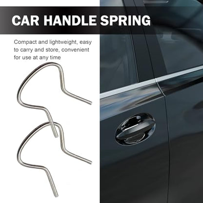 20 PCS Car Window Crank Handle Retainer Clips, Window Handle Metal Retaining Clips Assortment, Universal for Most Cars (Silver) - size: 20 PCS
