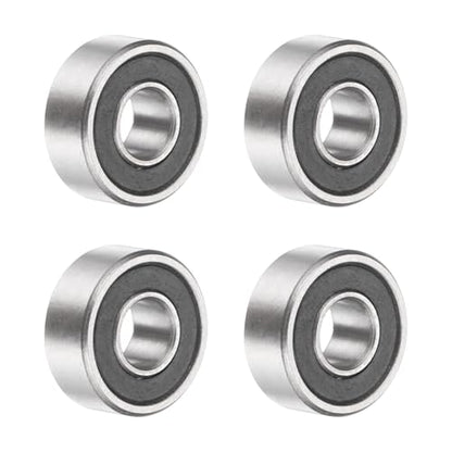 uxcell 4Pcs SMR104-2RS Deep Groove Ball Bearings, 4x10x4mm 440C Stainless Steel Double Shielded Bearings, ABEC 5 - size: 4x10x4mm